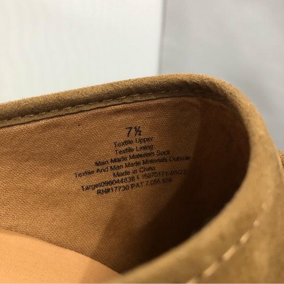 Universal Thread Avis heeled booties | Size 7.5 | Faux suede |Cognac color - Picture 7 of 11